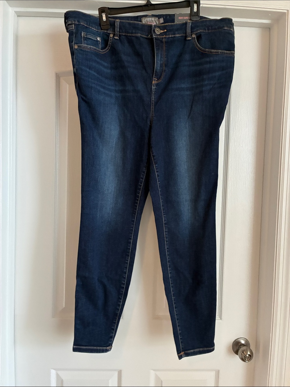 NWT Torrid Size 20R Dark Wash Midfit Super Skinny Jeans - Picture 3 of 7